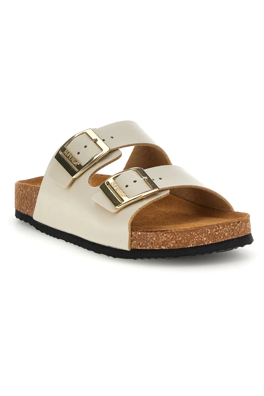 Ciabatte con doppia fascia regolabile Made in Italy in vera pelle S31C731-SUPERGA Best