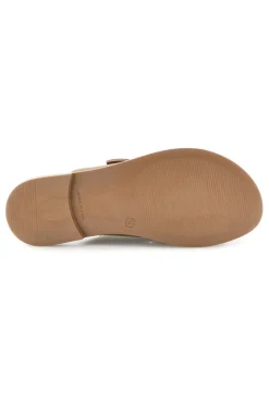 Ciabatte beige con doppia fibbia CHMAT-PLOCADI Clearance