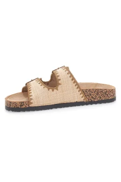 Ciabatte con doppia fibbia decorata oro ME & ME 14221-ME u0026 ME Clearance