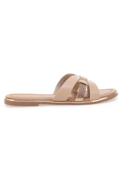 Ciabatte con fasce incrociate e strass 14217-FUN BEACH Hot