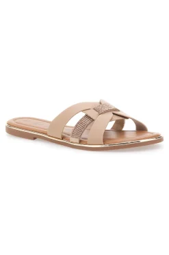 Ciabatte con fasce incrociate e strass 14217-FUN BEACH Hot