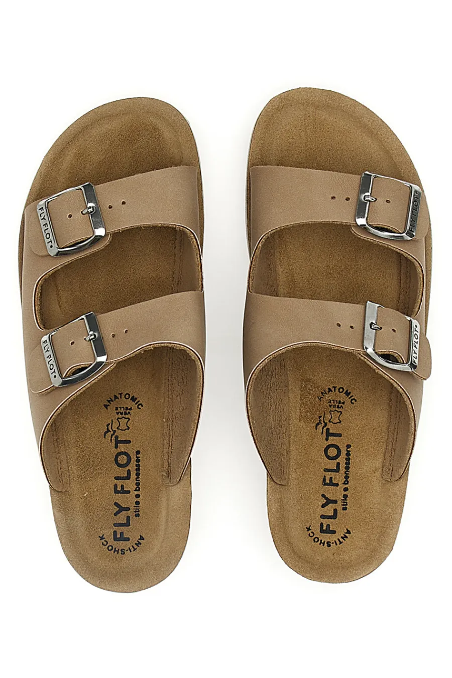 Ciabatte Beige Con Fasce Regolabili 42644-FLY FLOT Hot