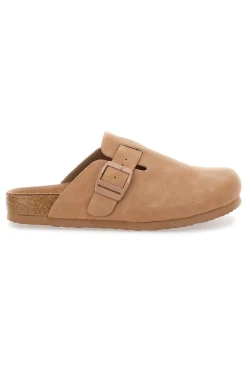Ciabatte con fibbia e sottopiede in vera pelle S11U700-SUPERGA