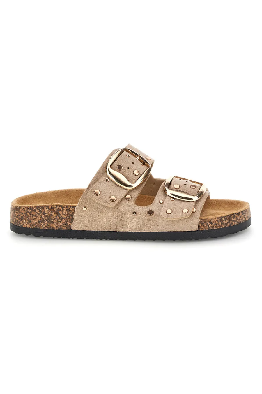 Ciabatte beige con fibbie e borchie Me & Me 15616-ME u0026 ME Best