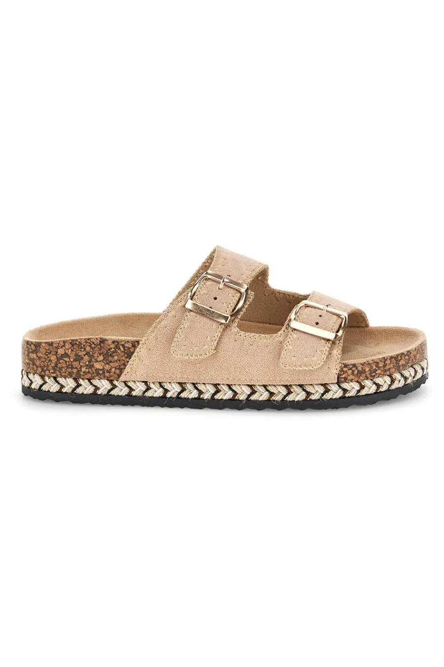 Ciabatte con fibbie e dettagli ricamati Me & Me 14184-ME u0026 ME Discount