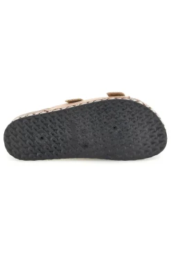 Ciabatte con fibbie e dettagli ricamati Me & Me 14184-ME u0026 ME Discount