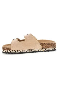 Ciabatte con fibbie e dettagli ricamati Me & Me 14184-ME u0026 ME Discount
