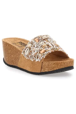 Ciabatte Beige Con Pietre e Conchiglie 14229-PRIMA RIGA Online