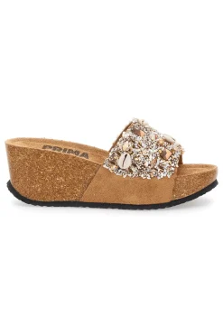 Ciabatte Beige Con Pietre e Conchiglie 14229-PRIMA RIGA Online