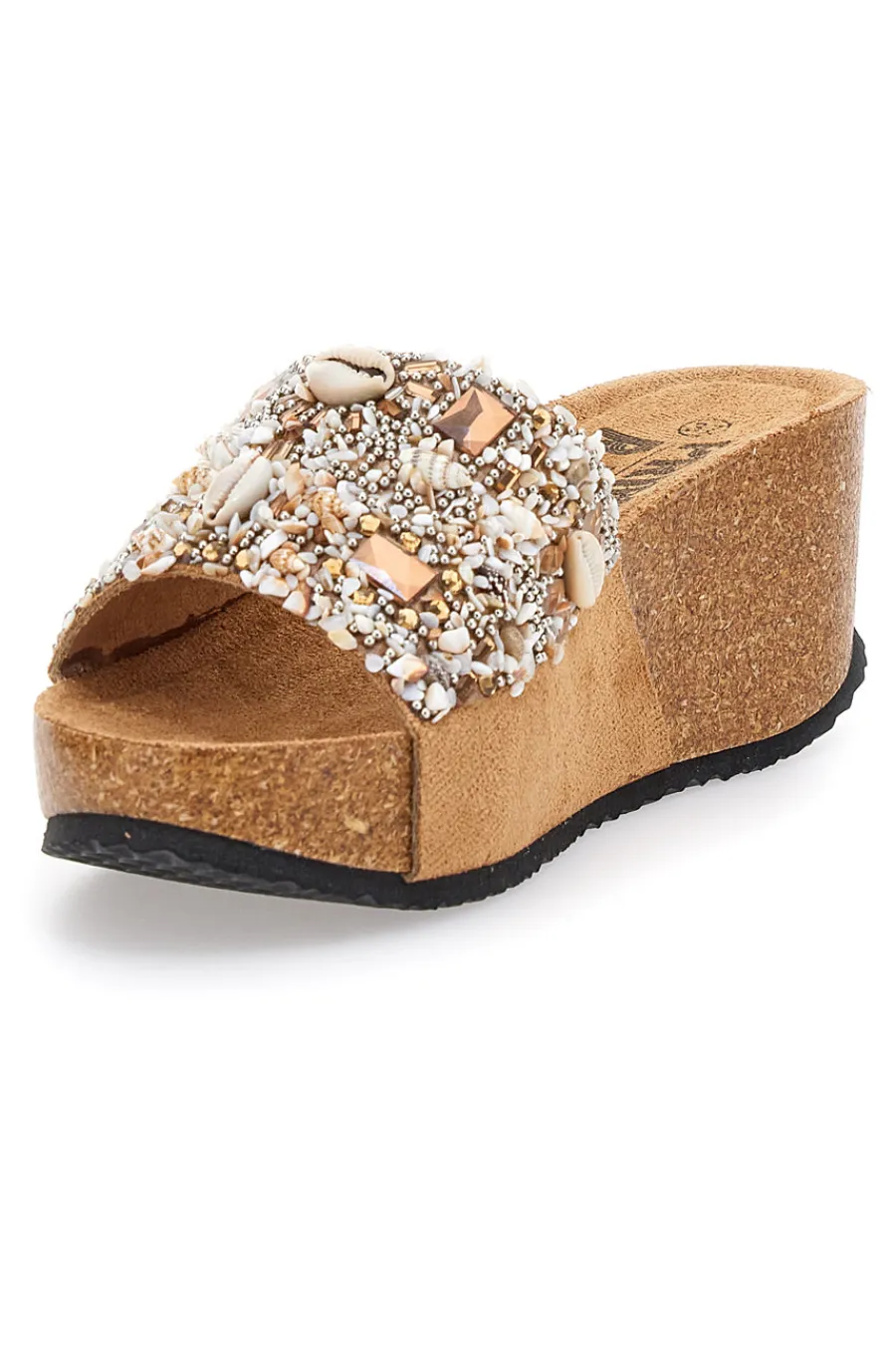 Ciabatte Beige Con Pietre e Conchiglie 14229-PRIMA RIGA Online