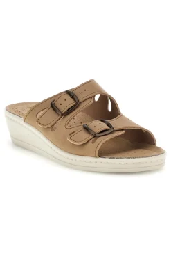 Ciabatte con sottopiede in vera pelle e plantare anatomico 90160008CE-FLY FLOT Sale