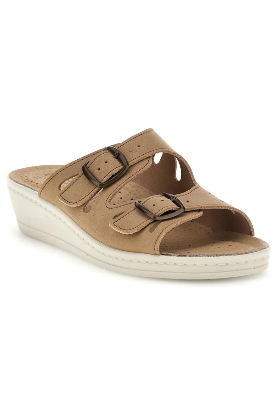 Ciabatte con sottopiede in vera pelle e plantare anatomico 90160008CE-FLY FLOT Sale