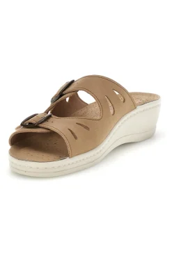 Ciabatte con sottopiede in vera pelle e plantare anatomico 90160008CE-FLY FLOT Sale