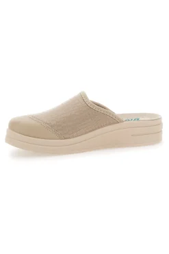 Ciabatte con Tomaia in Pelle Effetto Lucido 753-BIO UP
