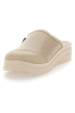 Ciabatte con Tomaia in Pelle Effetto Lucido 753-BIO UP