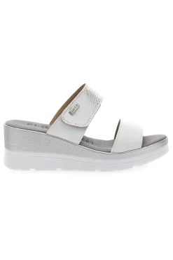 Ciabatte Beige con Zeppa A Contrasto Bianca 11073143-PLOCADI Clearance