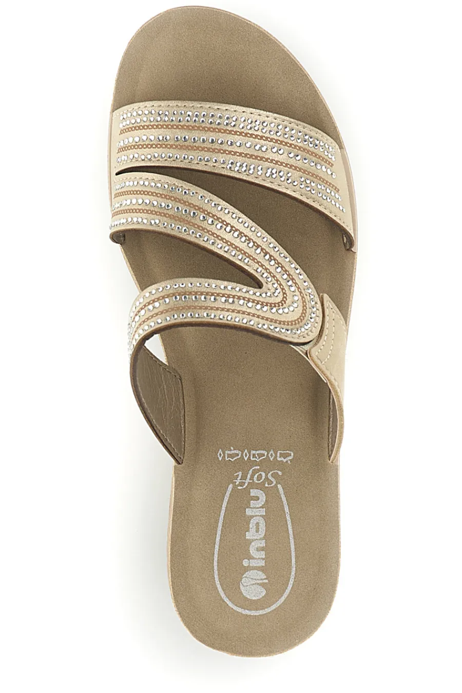 Ciabatte beige con zeppa 23 RN-INBLU Sale