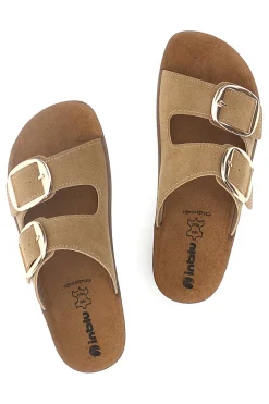 Ciabatte Beige Doppia Fibbia 61 CP-INBLU Best