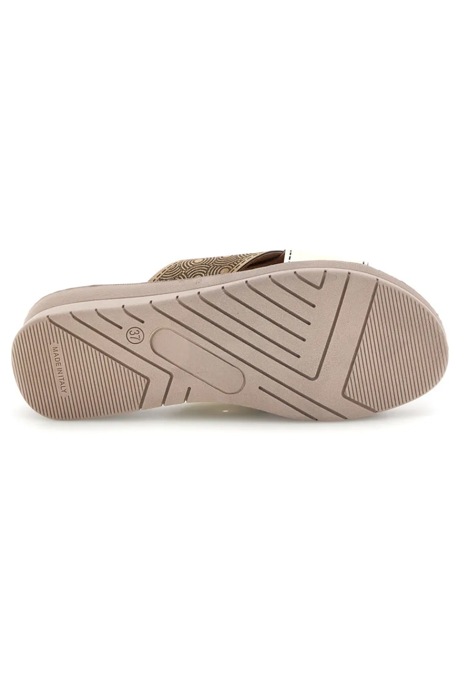 Ciabatte Beige Fasce Incrociate 8528-LINEA COMODA Outlet