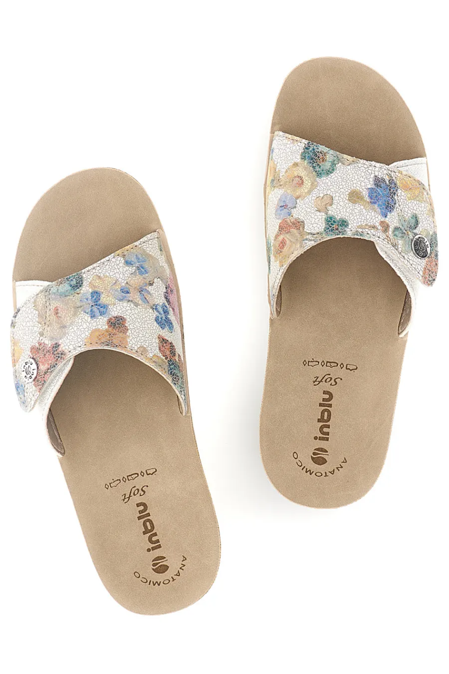 Ciabatte Beige Floreali 68 VR-INBLU Discount