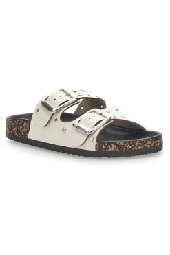 Ciabatte bianche con borchie e fibbie grandi ME & ME 14198-ME u0026 ME Sale