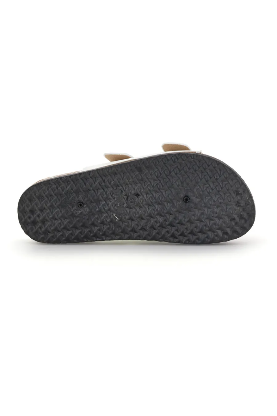 Ciabatte Bianche con doppia fibbia Me & me 1043103-ME u0026 ME Outlet