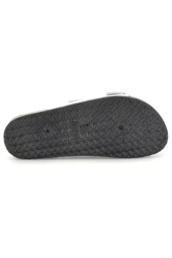 Ciabatte Bianche con doppia fibbia 15607-PRIMA RIGA Clearance