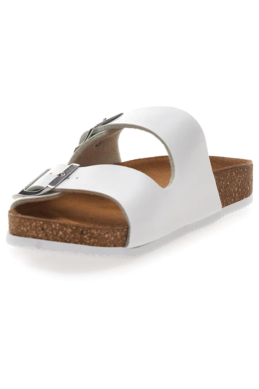Ciabatte Bianche con Doppia Fibbia Made in Italy 335A00630SR-PITTARELLO TIERRA Clearance
