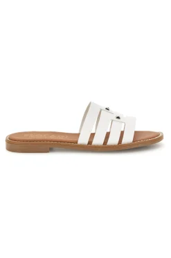Ciabatte bianche con fasce MAT1-PLOCADI Hot