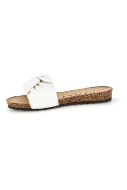 Ciabatte bianche con fascia annodata 18107-FUN BEACH Clearance