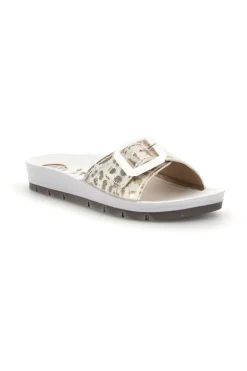 Ciabatte bianche con fibbia 18 AG-INBLU Outlet