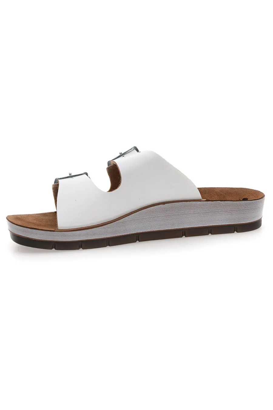 Ciabatte Bianche con Fibbie 42 CP-INBLU Best
