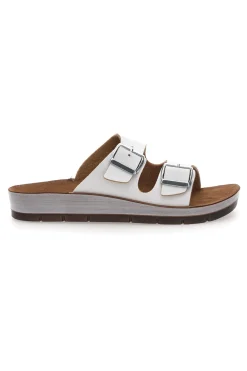 Ciabatte Bianche con Fibbie 42 CP-INBLU Best