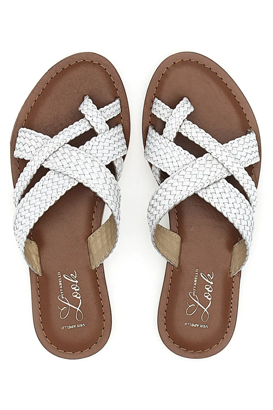 Ciabatte Bianche Con Infradito 4582-PITTARELLO LOOK Discount