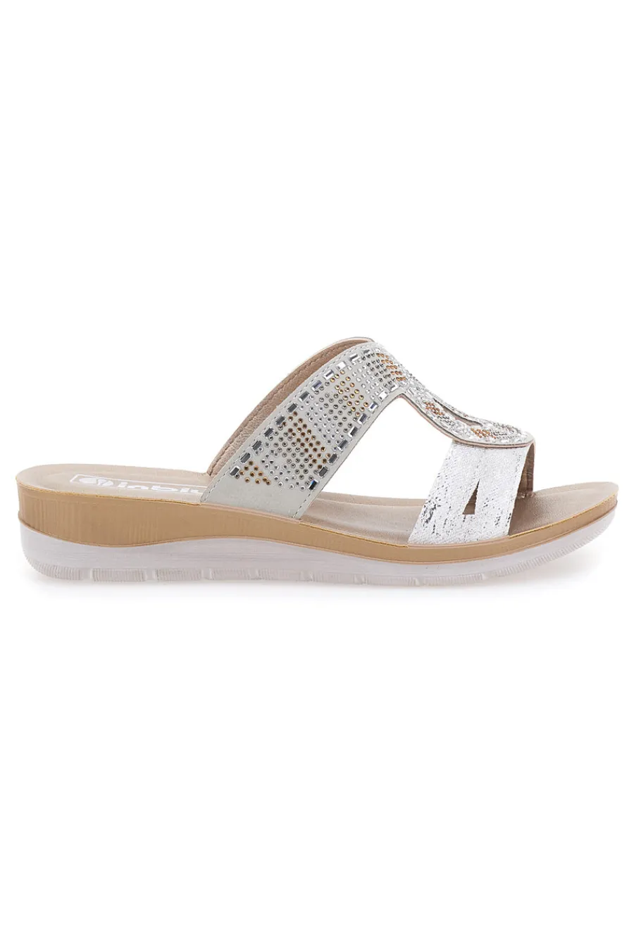 Ciabatte bianche con strass 42BV-INBLU Online