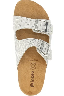 Ciabatte Bianche Con Strass 37 Nm-INBLU Outlet