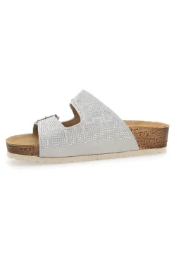 Ciabatte Bianche Con Strass 37 Nm-INBLU Outlet