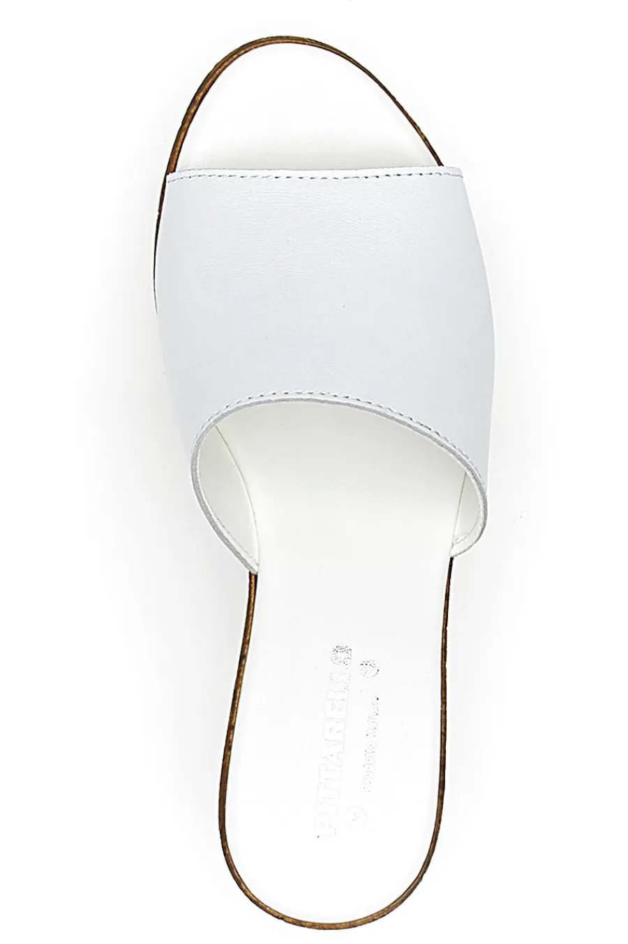 Ciabatte Bianche Con Zeppa con Fascia in Pelle 28004525-PITTARELLO