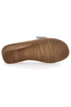 Ciabatte Bianche con Zeppa e Strappo 03 PV-INBLU Best