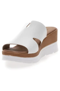 Ciabatte Bianche con Zeppa 11071242-PLOCADI Clearance