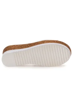 Ciabatte Bianchi con Fascia in Pelle Made in Italy 233170428-PITTARELLO Hot
