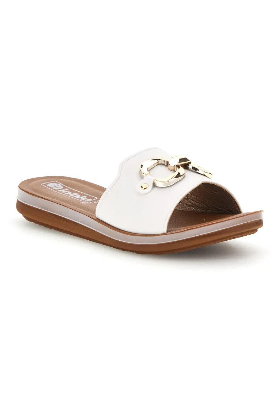 Ciabatte Bianco Morsetto Metallizzato 20 ZO-INBLU Best