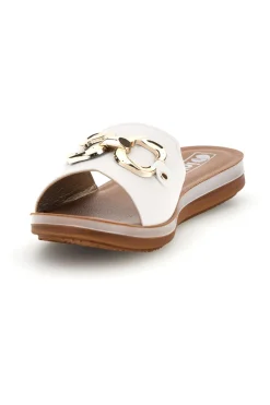 Ciabatte Bianco Morsetto Metallizzato 20 ZO-INBLU Best