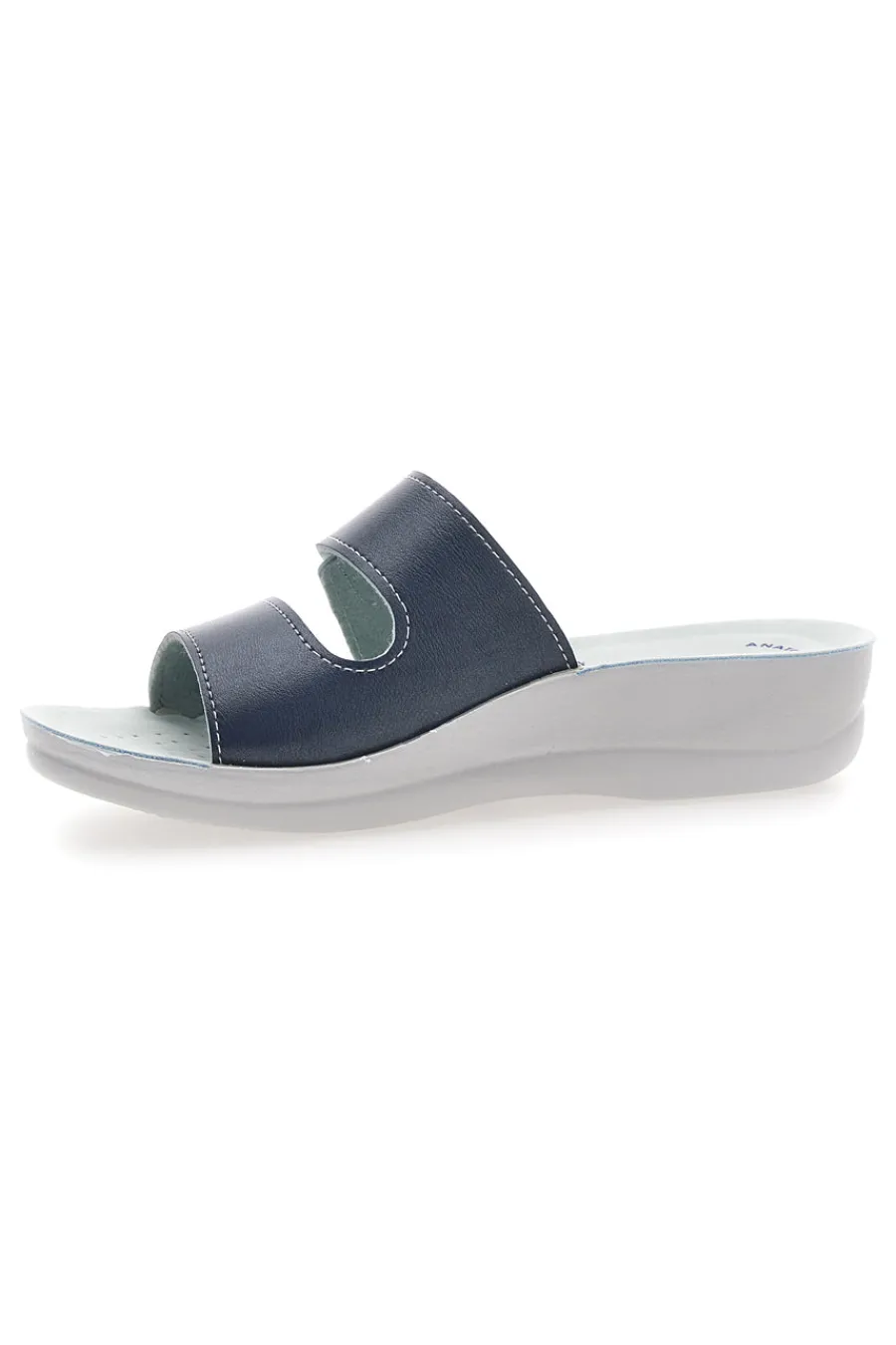 Ciabatte blu con doppia fascia regolabile e plantare anatomico 63VR-INBLU New