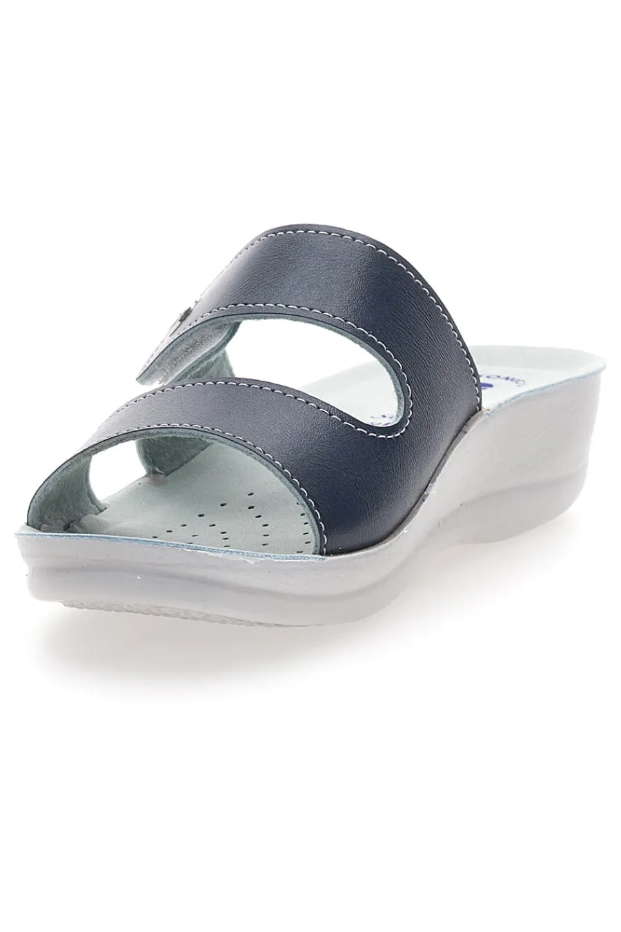 Ciabatte blu con doppia fascia regolabile e plantare anatomico 63VR-INBLU New