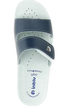 Ciabatte blu con doppia fascia regolabile e plantare anatomico 63VR-INBLU New