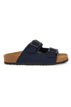 Ciabatte blu con doppia fibbia 201-BIO UP Sale
