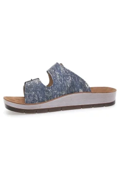 Ciabatte blu con doppia fibbia comfort 50 CP-INBLU Hot