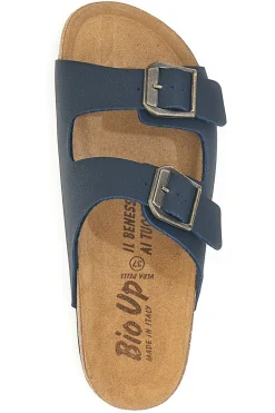 Ciabatte blu con doppia fibbia con plantare anatomico 201-BIO UP Sale