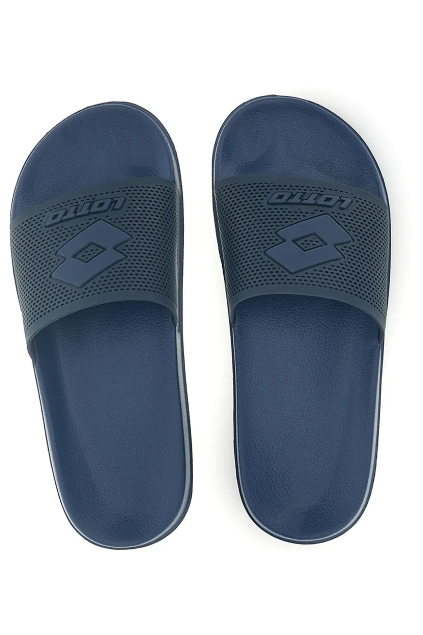 Ciabatte blu con fascia traforata Lotto Moku III Slide
